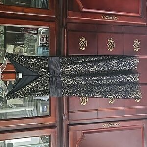 WET SEAL LACE SHIMMERY MIDI DRESS